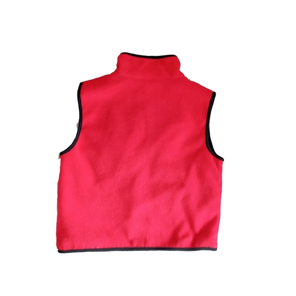 Free Country Womens Reversible Red Fleece/Black Zip Vest Size S - Picture 3 of 8